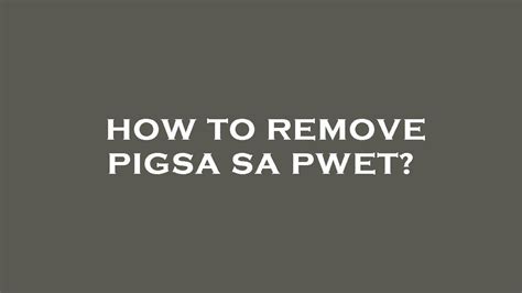 pwet in English .